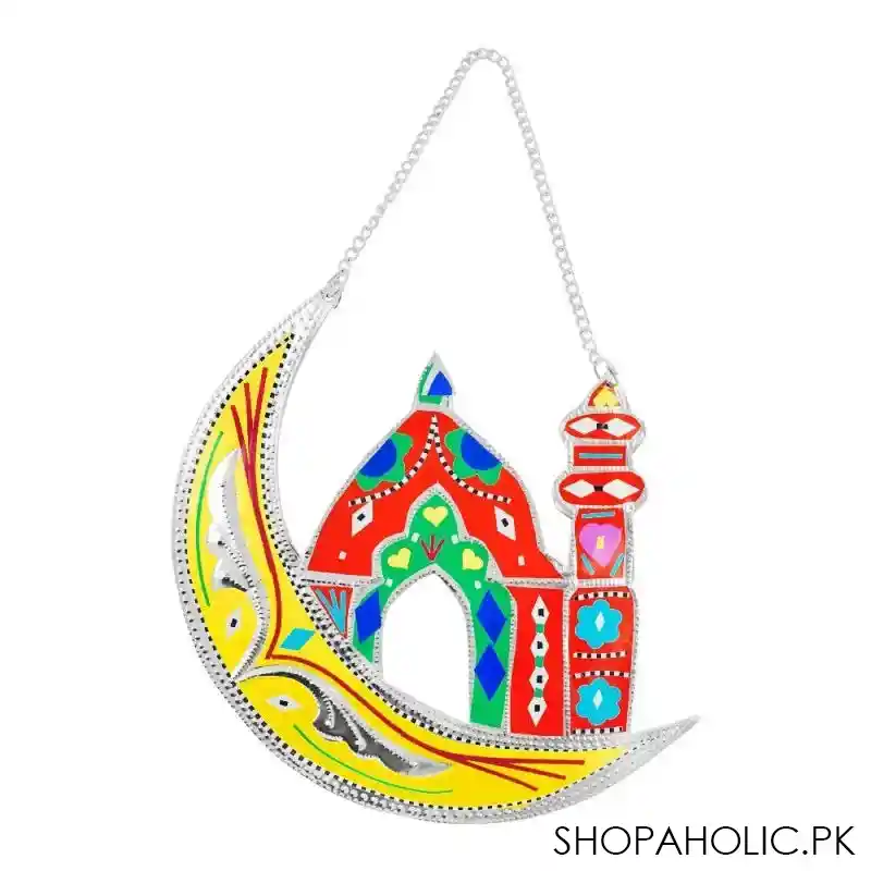 star shine truck art, chand masjid yellow chand masjid hanging, cmh01 main image