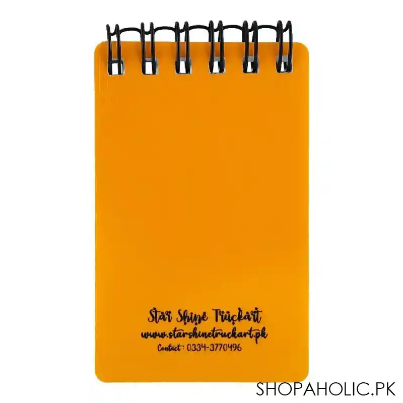 star shine truck art i am ziddi gujjar pocket size notepad image2