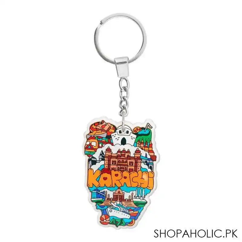 star shine truck art, karachi keychain round, key21 main image