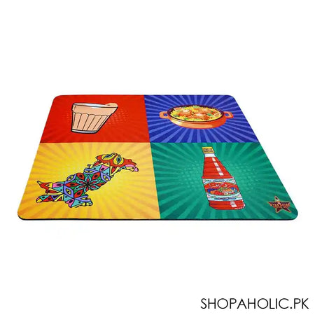 Star Shine Truck Art Mouse Pad, Chai/Biryani/Roohafza/Pakistan - Image 2
