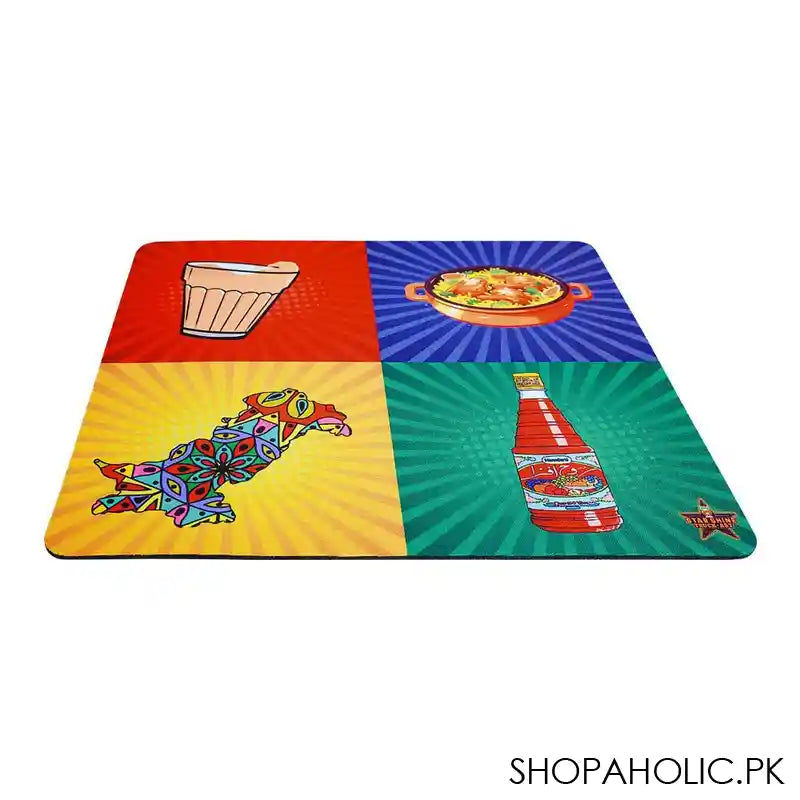 Star Shine Truck Art Mouse Pad, Chai/Biryani/Roohafza/Pakistan - Image 2