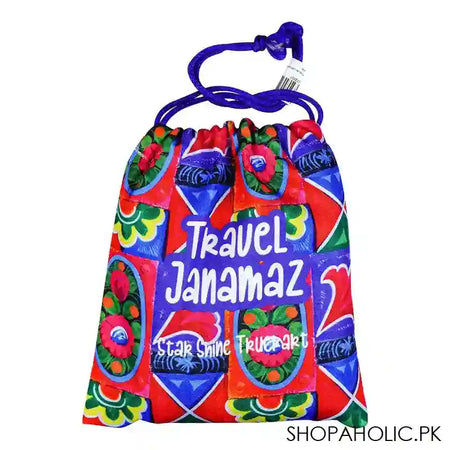 Star Shine Truck Art Multi Floral Travel Janamaz/Prayer Mat - Image 2