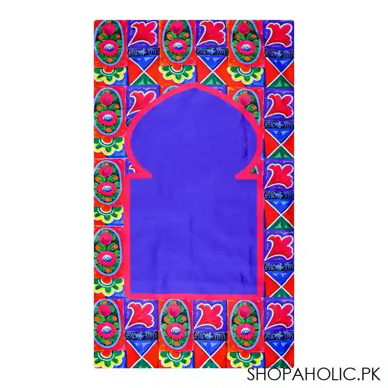 Star Shine Truck Art Multi Floral Travel Janamaz/Prayer Mat - Main Image