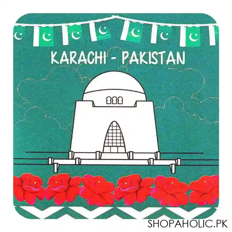 Star Shine Truck Art, Pakistan Karachi 3x3 Inch Fridge Magnet, MG04 - Main Image