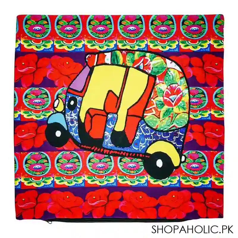 Star Shine Truck Art, Rickshaw Cushion Cover Without Filling, CCO002 - Main Image