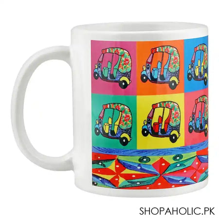 Star Shine Truck Art, Rickshaw Digital Printed Mug, DM013 - Main Image
