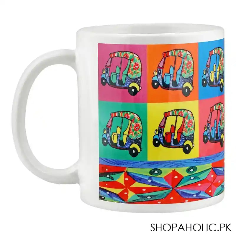 Star Shine Truck Art, Rickshaw Digital Printed Mug, DM013 - Main Image
