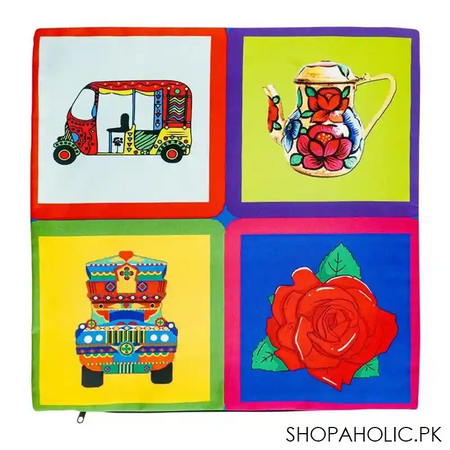 star shine truck art, rickshaw/truck/chainak cushion cover without filling, cco024 main image