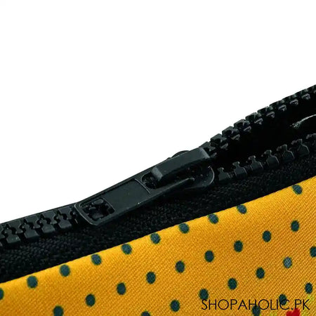 Star Shine Truck Art, Rickshaw (Yellow) Zipper Pouch, ZP07 - Image 2