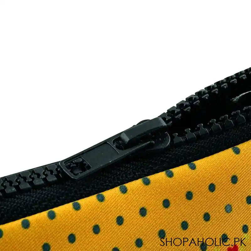 Star Shine Truck Art, Rickshaw (Yellow) Zipper Pouch, ZP07 - Image 2
