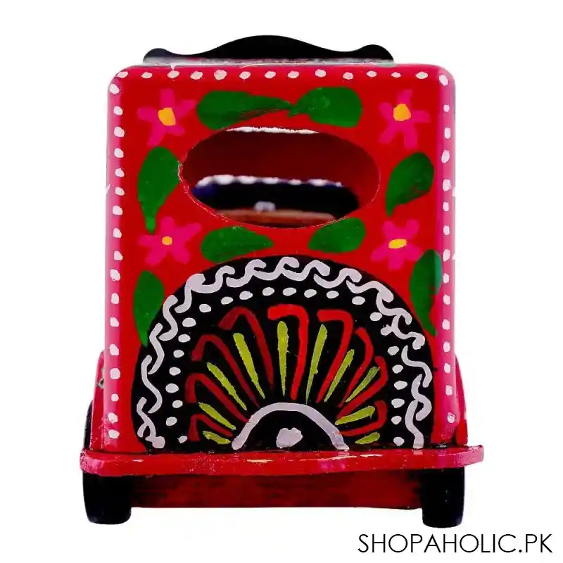 star shine truck art small rickshaw miniatures, red image4