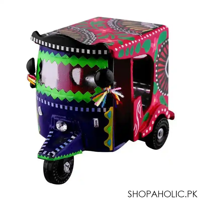 star shine truck art small rickshaw miniatures, red main image