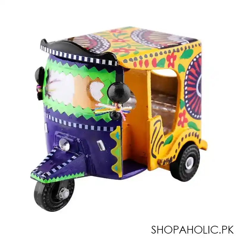 star shine truck art small rickshaw miniatures, yellow main image