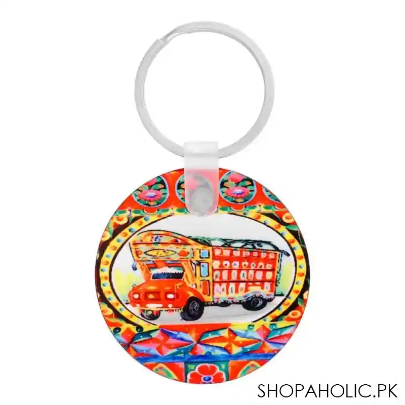 star shine truck art, truck 02 keychain round, key07 main image