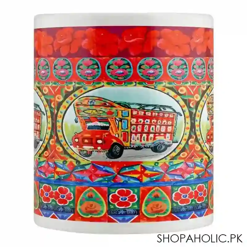 star shine truck art, truck (red) digital printed mug, dm005 image2