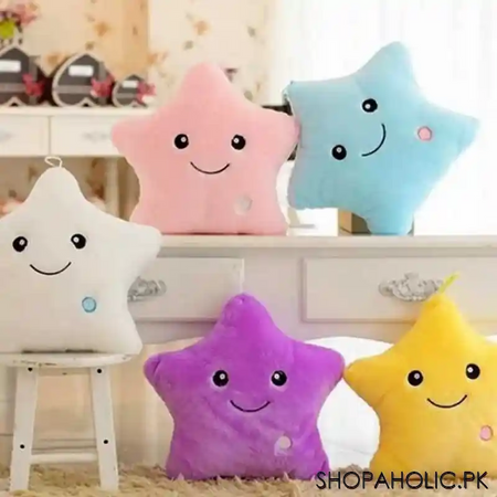 star soft stuffed pillow with twinkle glowing colorful led light image2