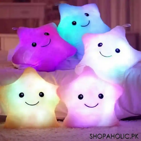 star soft stuffed pillow with twinkle glowing colorful led light image5