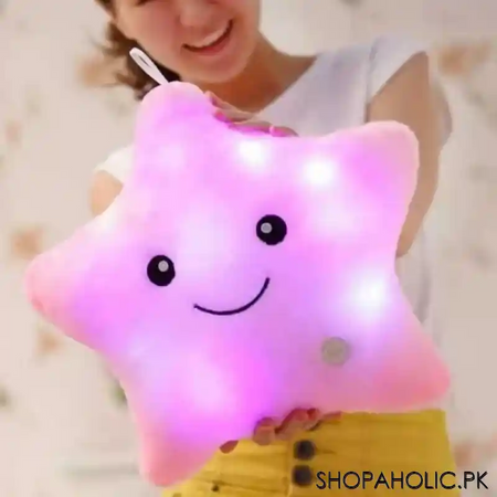 star soft stuffed pillow with twinkle glowing colorful led light image6
