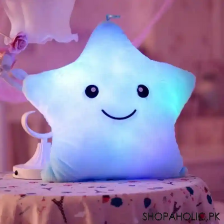 star soft stuffed pillow with twinkle glowing colorful led light main image