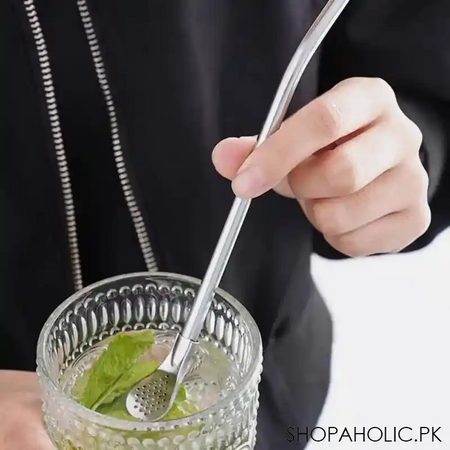 steel filter spoon straw image3