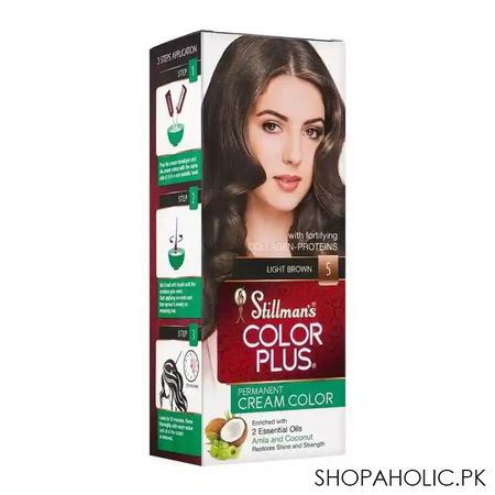 stillman's color plus permanent cream color hair color, 5, light brown main image