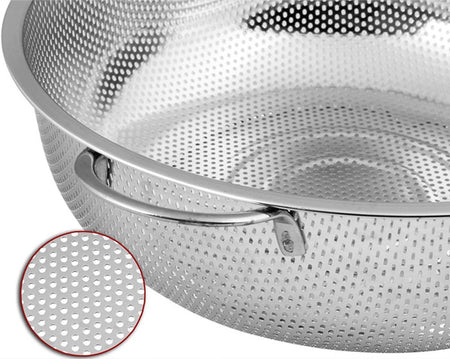 Premium Stainless Steel Mesh Colander – Heavy-Duty Kitchen Strainer with Handles image 3
