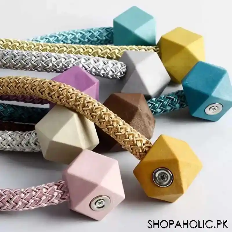 strong magnetic curtain tie backs buckle clips (pair) image2