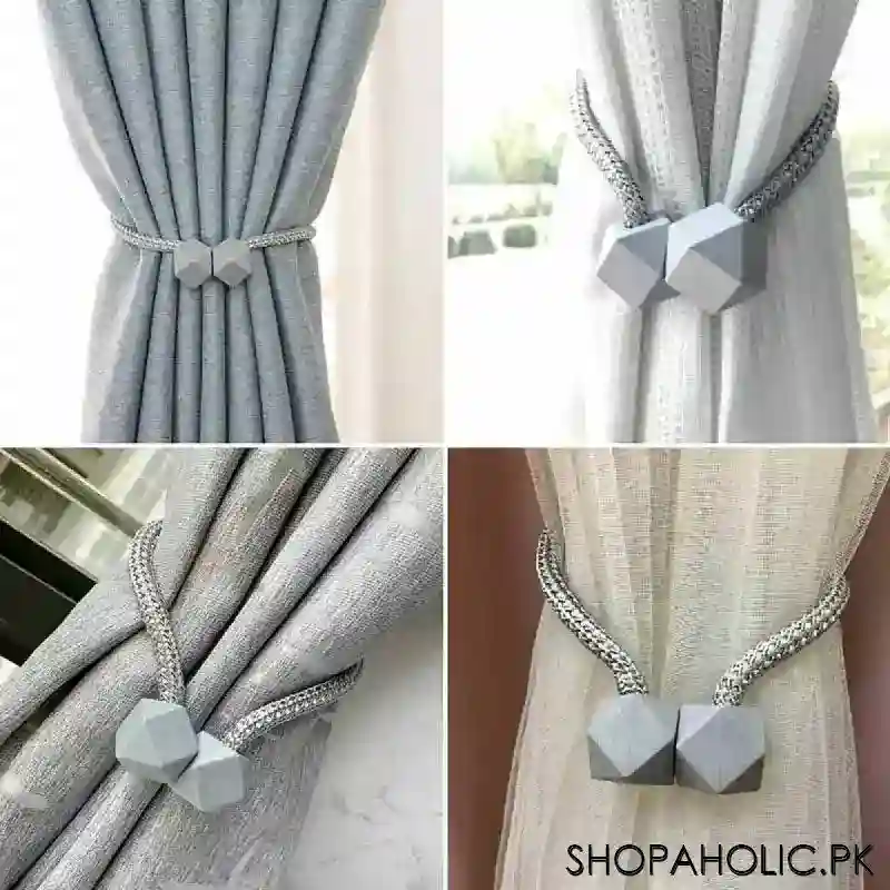 strong magnetic curtain tie backs buckle clips (pair) image4