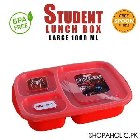Student 3 Partition Lunch Box - Image 2