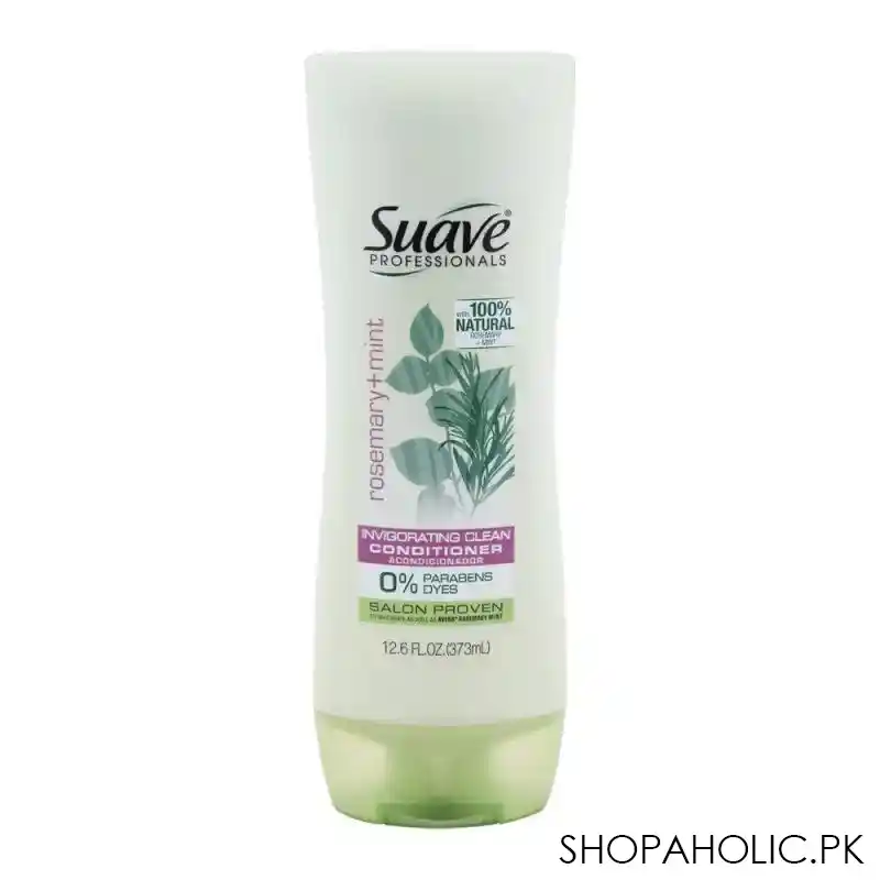 suave professionals rosemary + mint invigorating clean conditioner, 373ml main image
