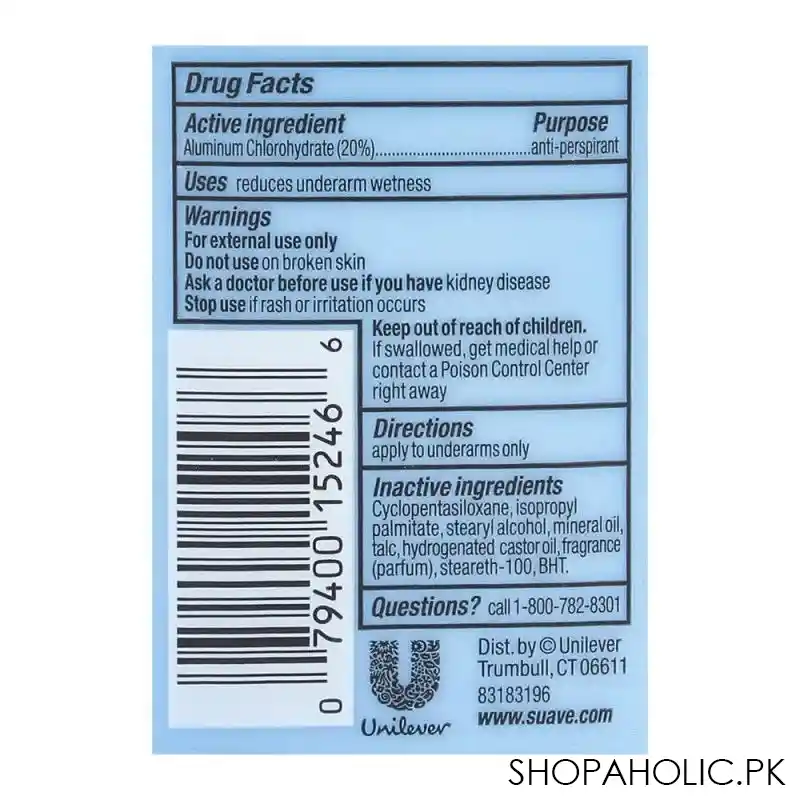 suave tropical paradise invisible solid anti perspirant deodorant stick, 74g image3