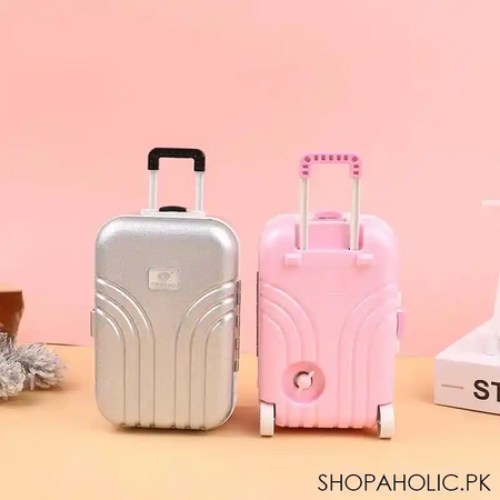 suitcase shaped musical ballerina jewelry storage box with mirror for women image4