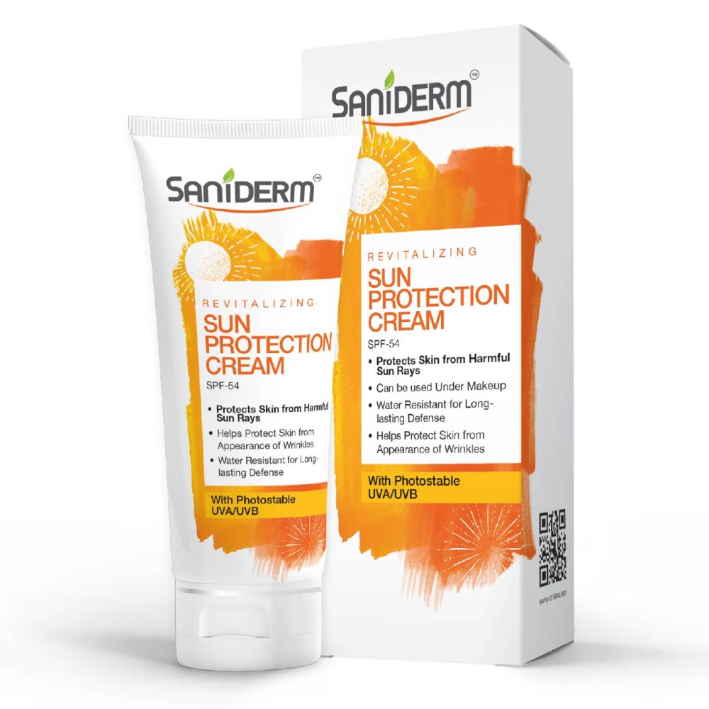 Saniderm Revitalizing SPF 54 Sun Protection Cream, With Photostable UVA/UVB, 50g - Main Image