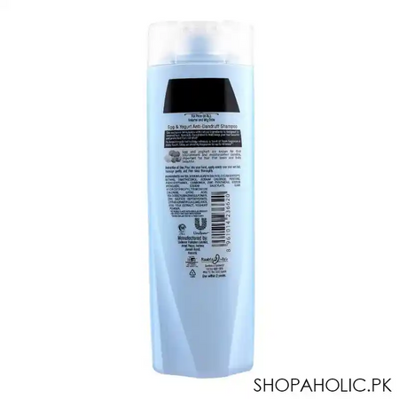 sunsilk natural recharge egg & yogurt anti dandruff shampoo, for covered hair, 185ml image2