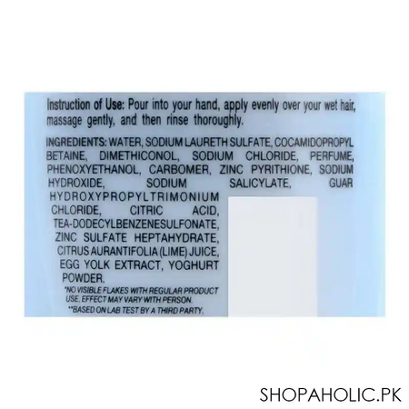 sunsilk natural recharge egg & yogurt anti dandruff shampoo, for covered hair, 185ml image3