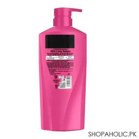 sunsilk thick & long keratin yogurt protein & coconut oil shampoo, 660ml image2