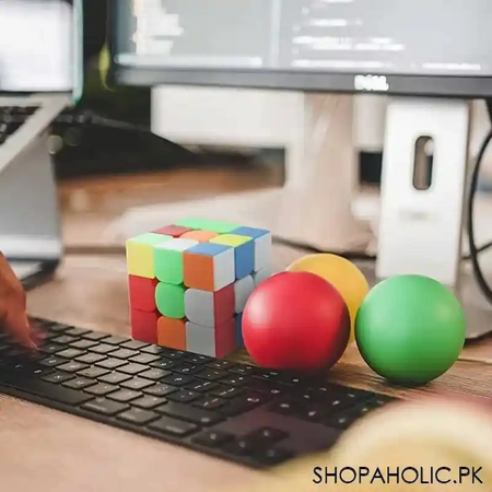 super fast 3x3x3 rubik's cube (iq brain toy for kids) image3