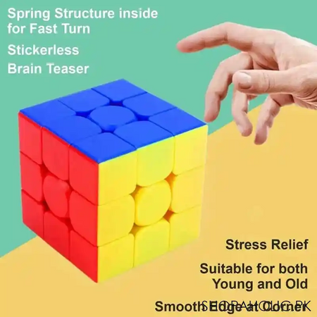 super fast 3x3x3 rubik's cube (iq brain toy for kids) image4