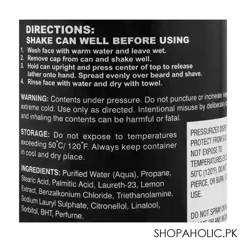 Super Storm For Men Lemon Shaving Foam With After Shave, 75ml - Image 3
