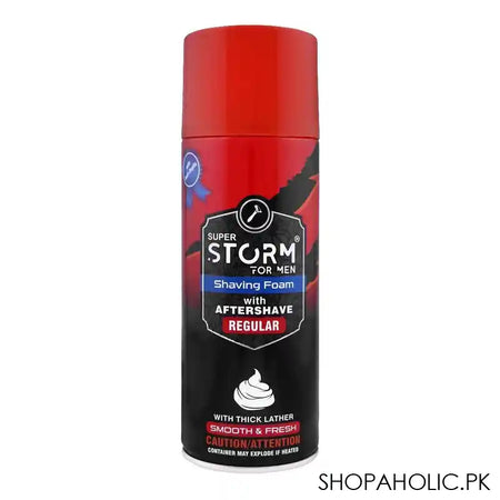 Super Storm For Men Regular Shaving Foam With After Shave, 75ml - Main Image