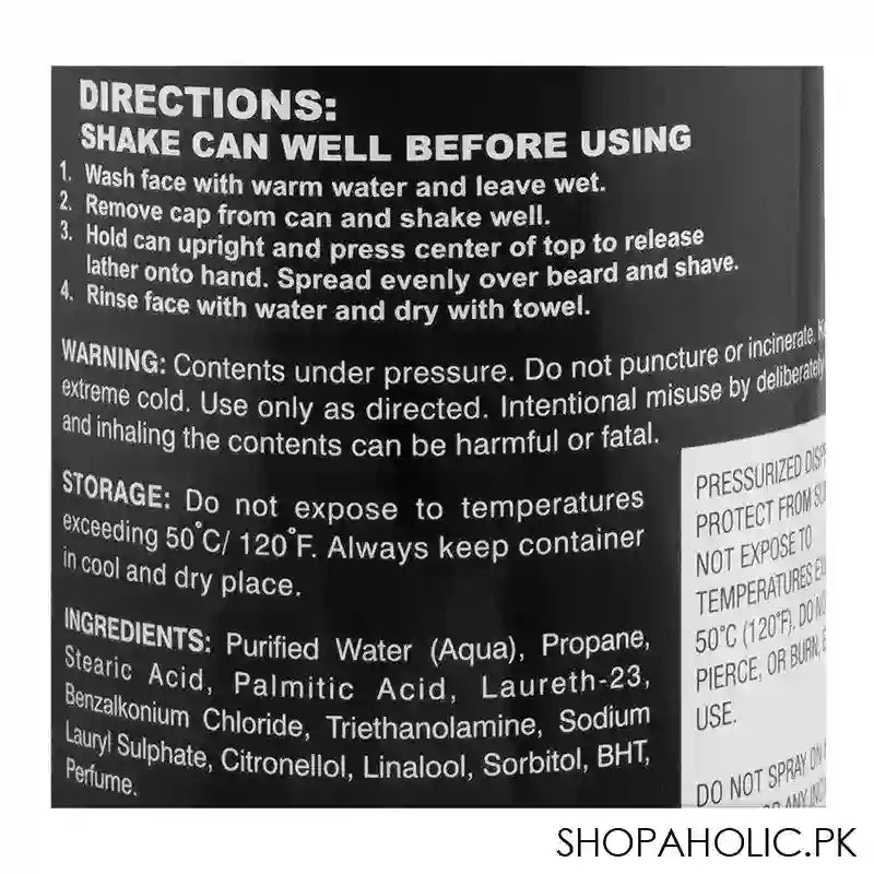 Super Storm For Men Regular Shaving Foam With After Shave, 75ml - Image 3