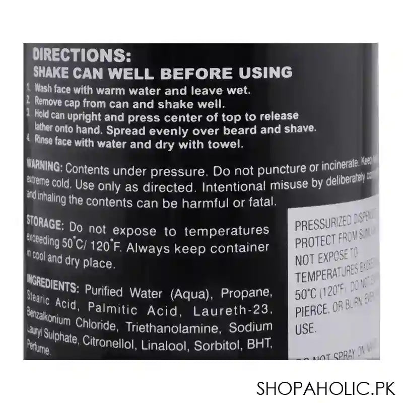 Super Storm For Men Sensitive Shaving Foam With After Shave, 400ml - Image 2