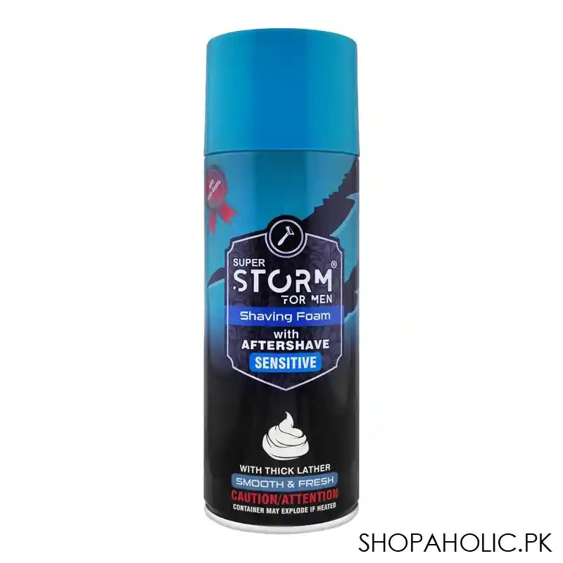 Super Storm For Men Sensitive Shaving Foam With After Shave, 75ml - Main Image