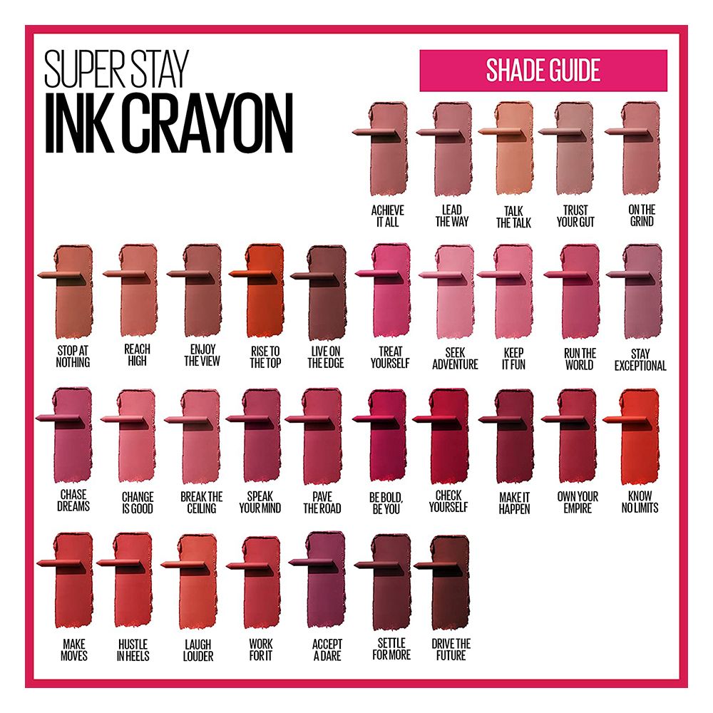 Maybelline New York Super Stay Ink Crayon Matte Longwear Lipstick, 8hrs long wear Matte Lipstick -85 Change Is Good - Image 7