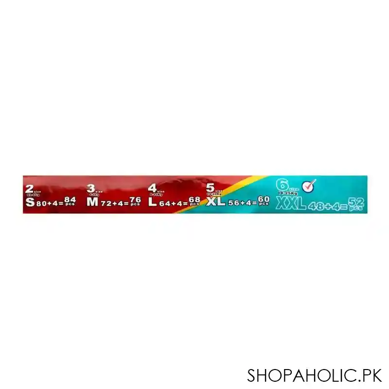 susu disposable baby diapers, no. 6, xxl, 18 25kg, 52 pack image2