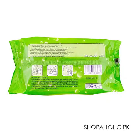 Susu Disposable Baby Wipes, Green, 80-Pack - Image 5