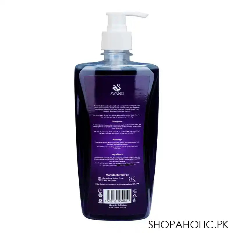 Swansi Blueberry Hand Wash, 500ml - Image 2