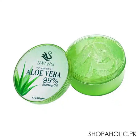 Swansi Pure Aloe Extract Aloe Vera 99% Soothing Gel, 250g - Image 2