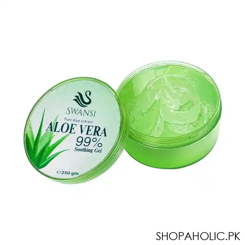 Swansi Pure Aloe Extract Aloe Vera 99% Soothing Gel, 250g - Image 2