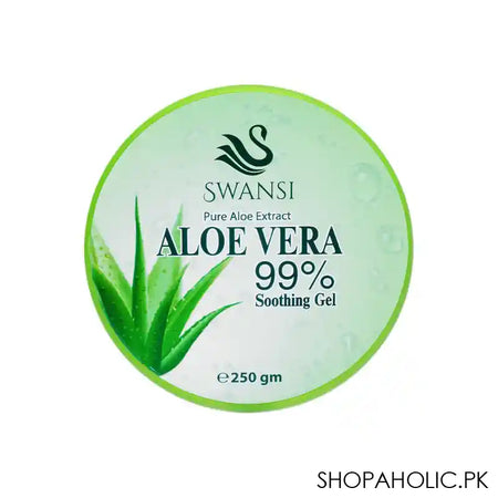 Swansi Pure Aloe Extract Aloe Vera 99% Soothing Gel, 250g - Main Image